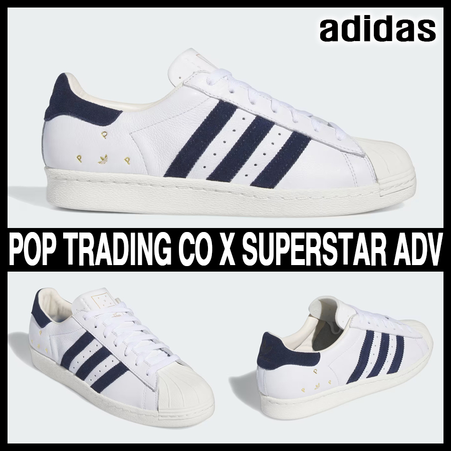 ★adidas x POP TRADING CO★コラボ★SUPERSTAR ADV★追跡可