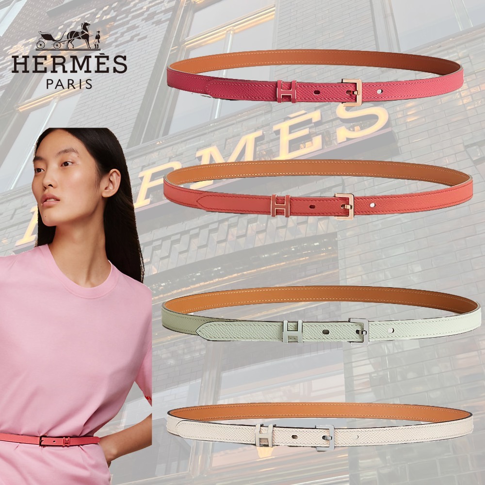 【シンプルイズベスト♪】HERMES ツートンベルトポップH15