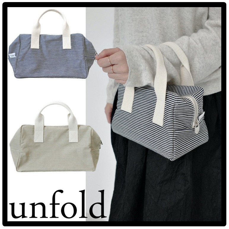 ★送料・関税込★unfold★Stripe boston bag★S size★