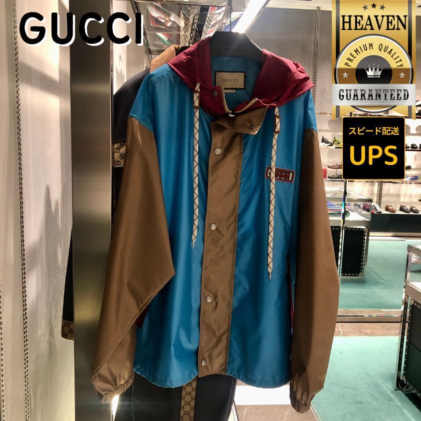 未使用級 2wayフード取り外し可◎GUCCI GG柄 ブラック