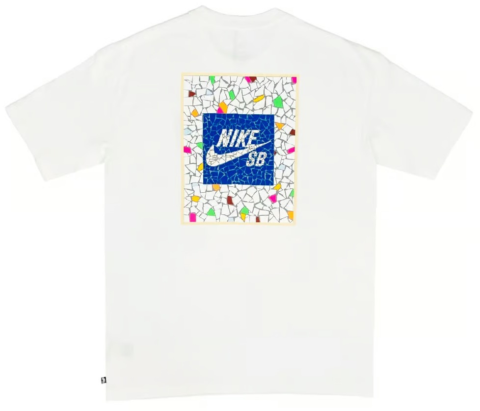 ★米国発/送関込*NIKE SB*新作*Mosaic Tシャツ/WHITE★