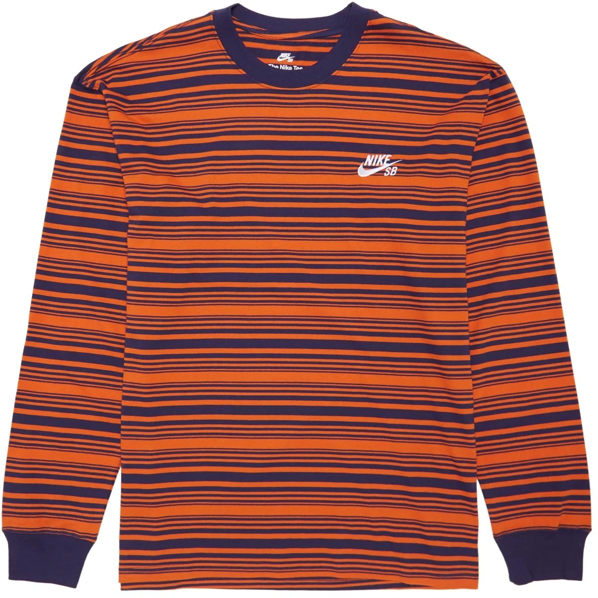 ★米国発/送関込*NIKE SB*新作*Striped ロゴ刺繍長袖Tシャツ/N★