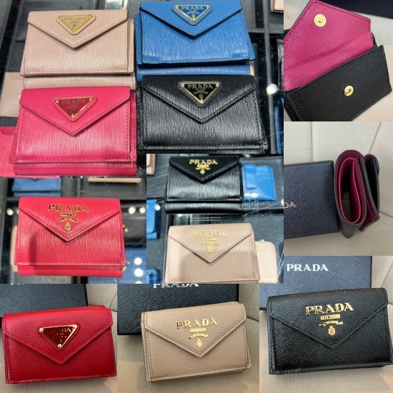 【セール】PRADA ミニ財布 コンパクト三つ折り 1MH021