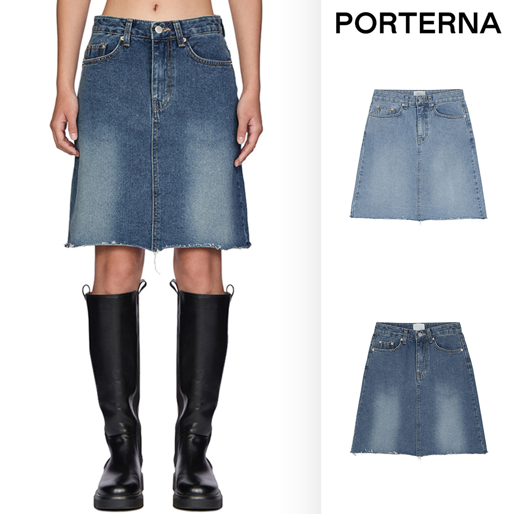 【PORTERNA】Divon Mid-Length Skirt
