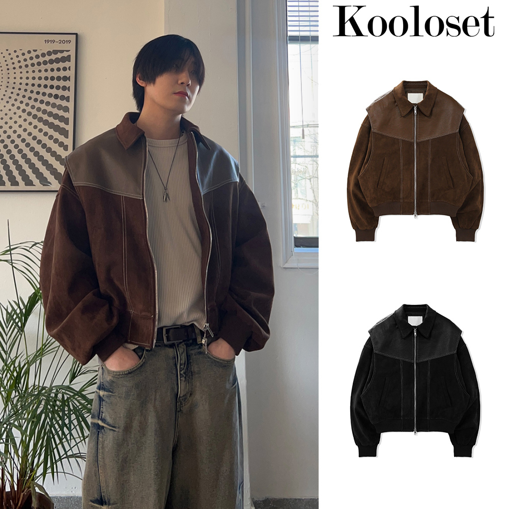 【KOOLOSET】Suede Leather Force Jacket