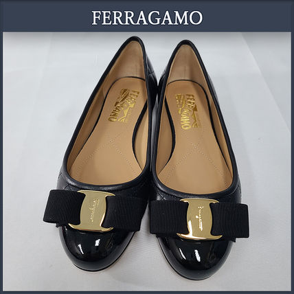 春夏新作モデル 23.5cm FERRAGAMO(フェラガモ) フラットシューズ(レディース) 2 バレエ