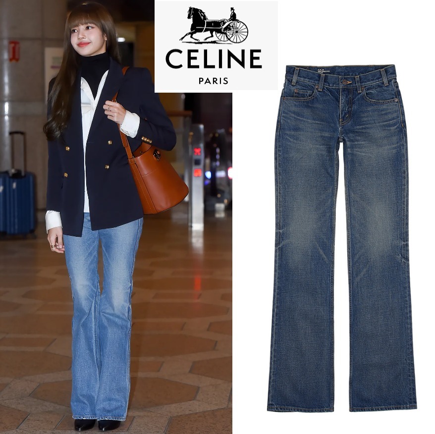 BLACKPINKのLISA着用●CELINE●DARK UNION WASHデニム