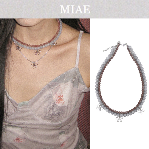 ★韓国人気★MIAE★紅煙 Ribbon Choker