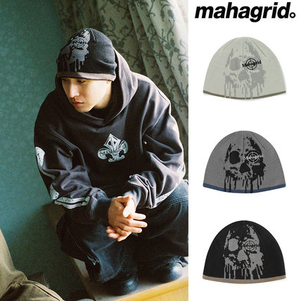 【mahagrid】24SS★ DEAD POINT BEANIE DEAD POINT BEANIE - mahagrid | 60% - Asian Fashion Online Store