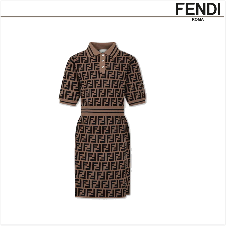 大人もOK☆24ssFENDI モノグラムワンピース/~14Y 【関税込】
