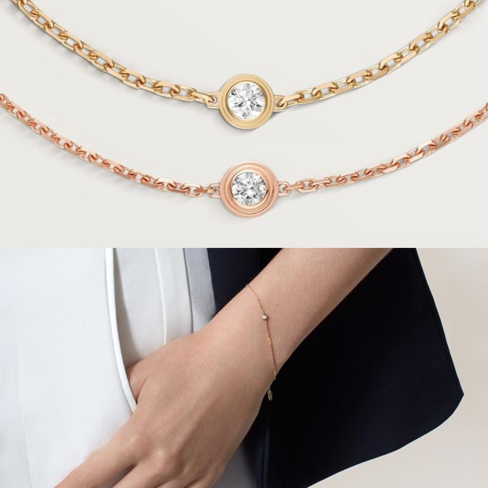 【Cartier】d'Amour S ブレスレット 18K gold ダイヤ 送料込み