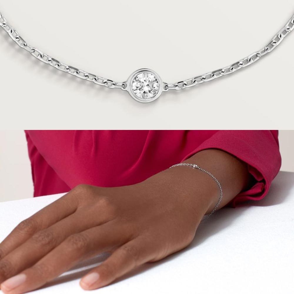 【Cartier】d'Amour S ブレスレット white gold ダイヤ 送料込み