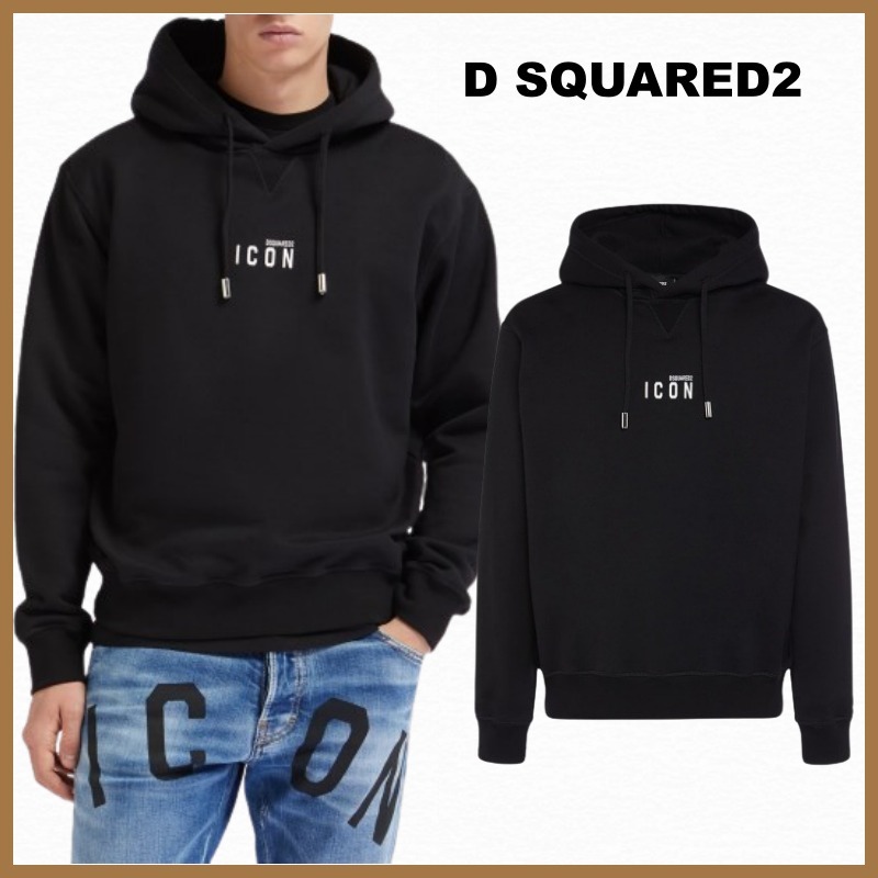 【D SQUARED2】ロゴプリント コットン パーカー フーディ