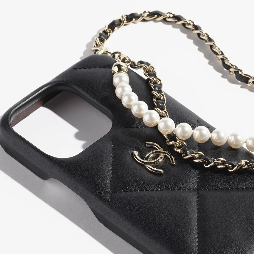《24P★》CHANEL シャネル iPhone 15 Pro ケース パール