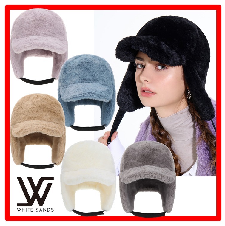 ☆【WHITE SANDS】☆UNISEX ECO FUR TROOPER HAT JUDIT.H☆