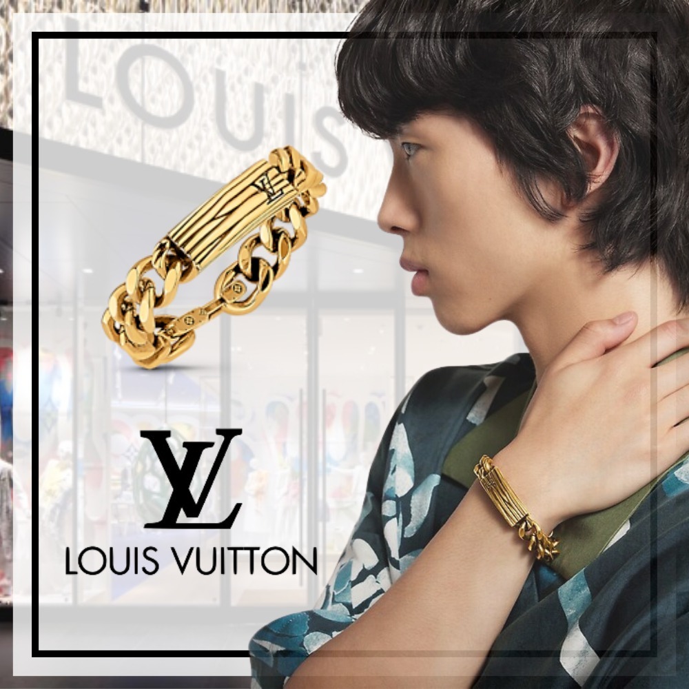 シンプルなのに抜群の存在感 Louis Vuitton エピ ブレスレット