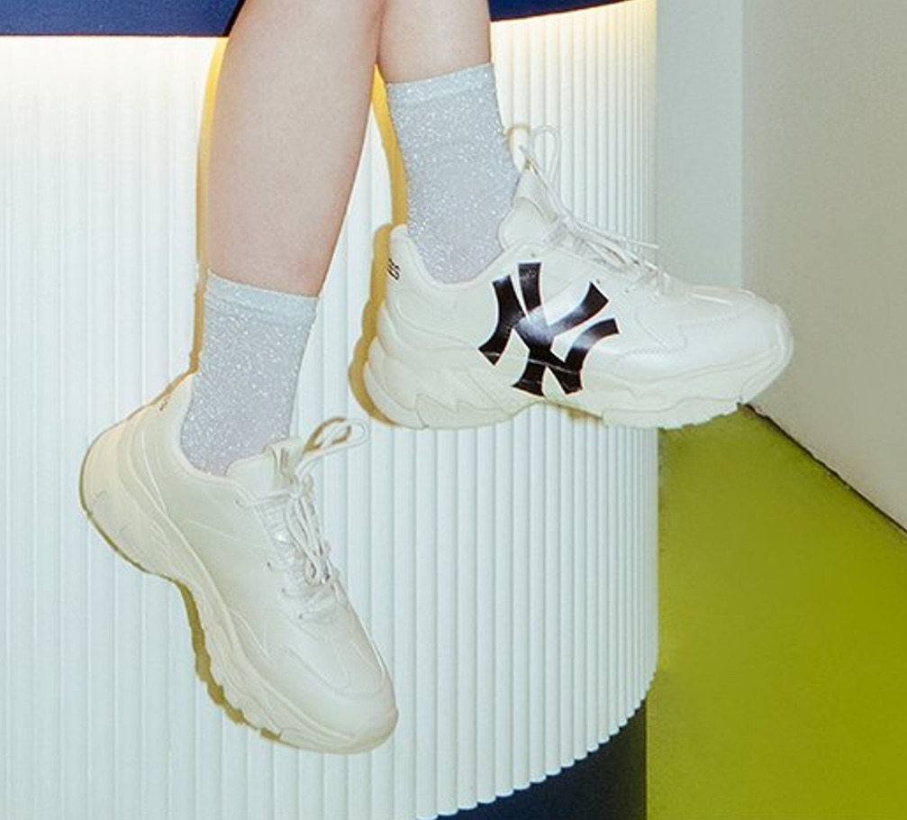 MLB Korea■ユニセックス■新作*Chunky Classic■送料込 MLB KOREA NY New York Yankees CURVE RUNNER Y2K SNEAKERS ユニ