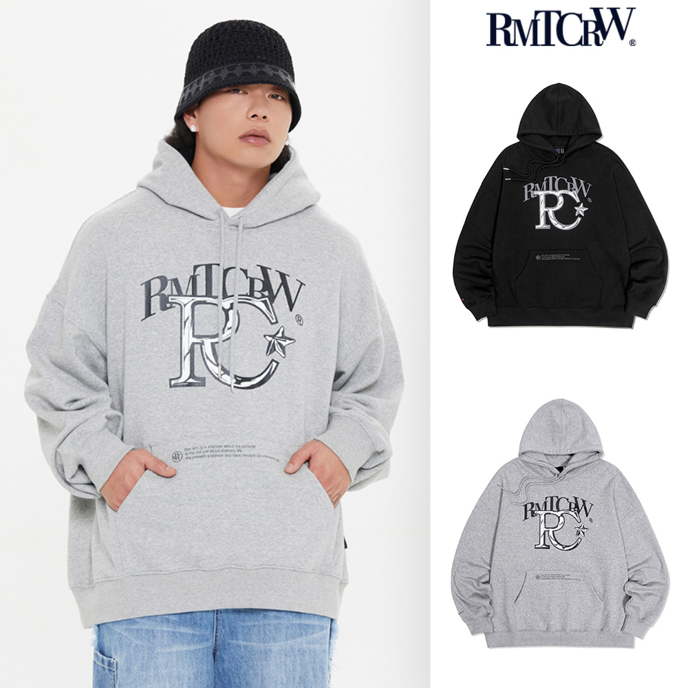 【ROMANTIC CROWN】24SS★ CUBISM FONT HOODIE