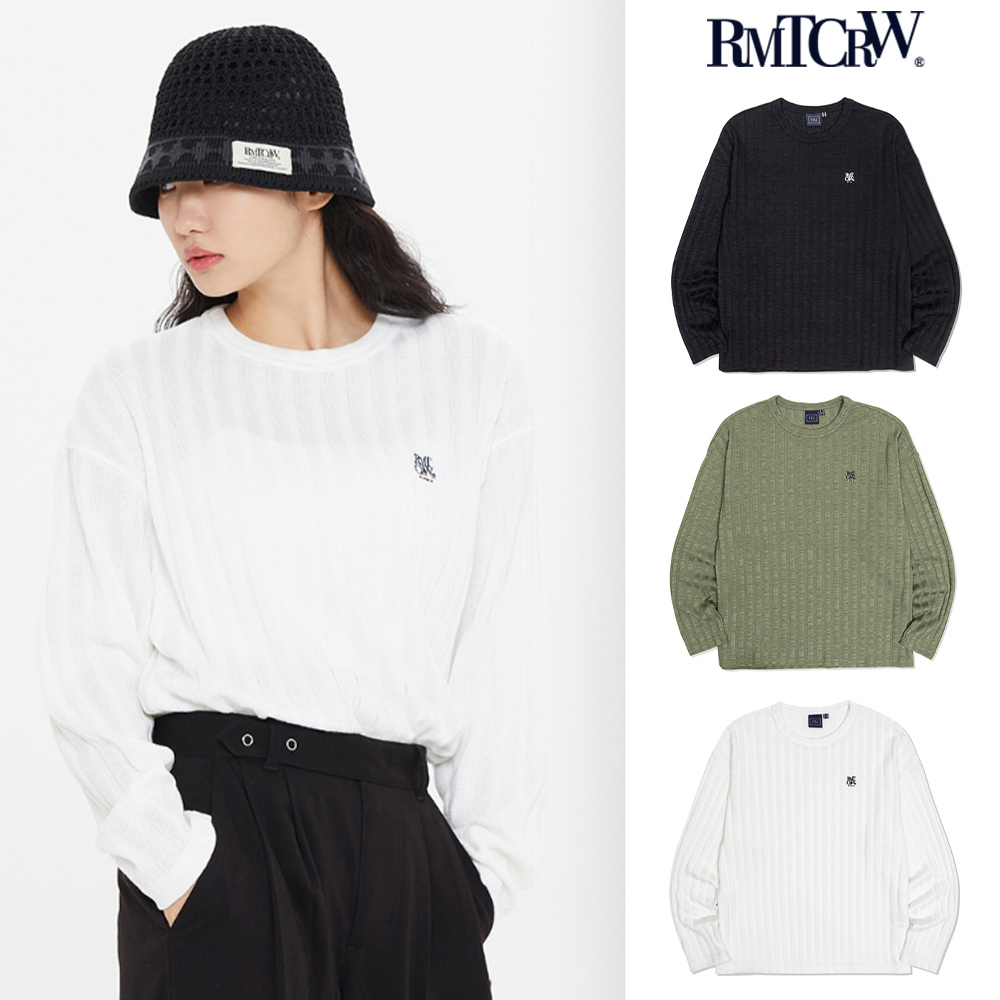 【ROMANTIC CROWN】24SS★ WIDE KNIT CREWNECK
