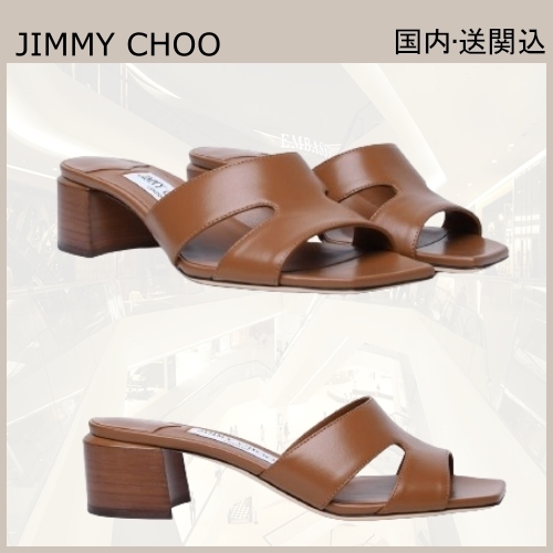 VIP買付★JIMMY CHOO レザー サンダル ミュール