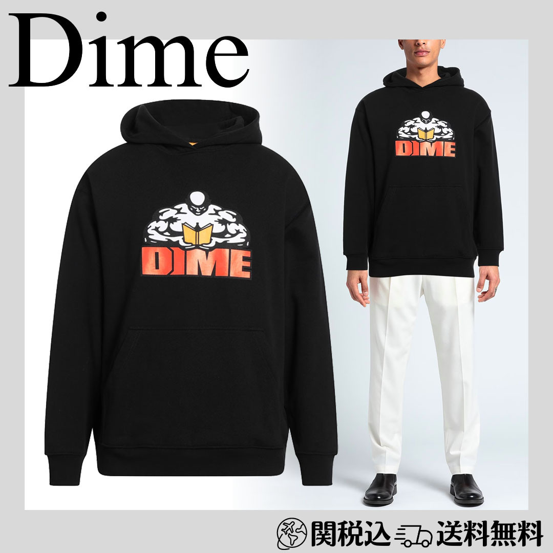 関税/送料無料【DIME】ロゴ フーディ パーカー スウェット