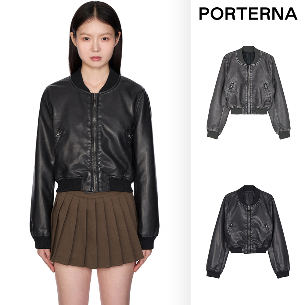 【PORTERNA】Grain leather jacket