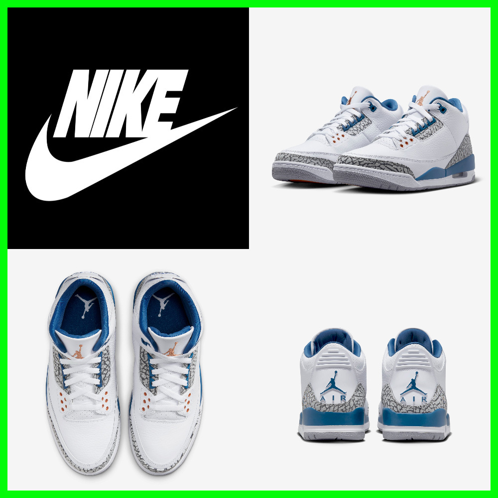 ★NIKE Jordan 3 Retro True Blue and Copper★