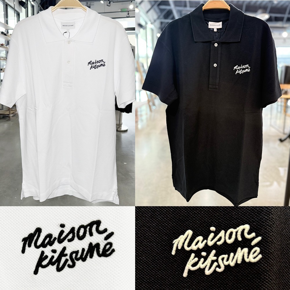MAISON KITSUNE｜HANDWRITING LOGO ポロシャツ MM00201KJ7010