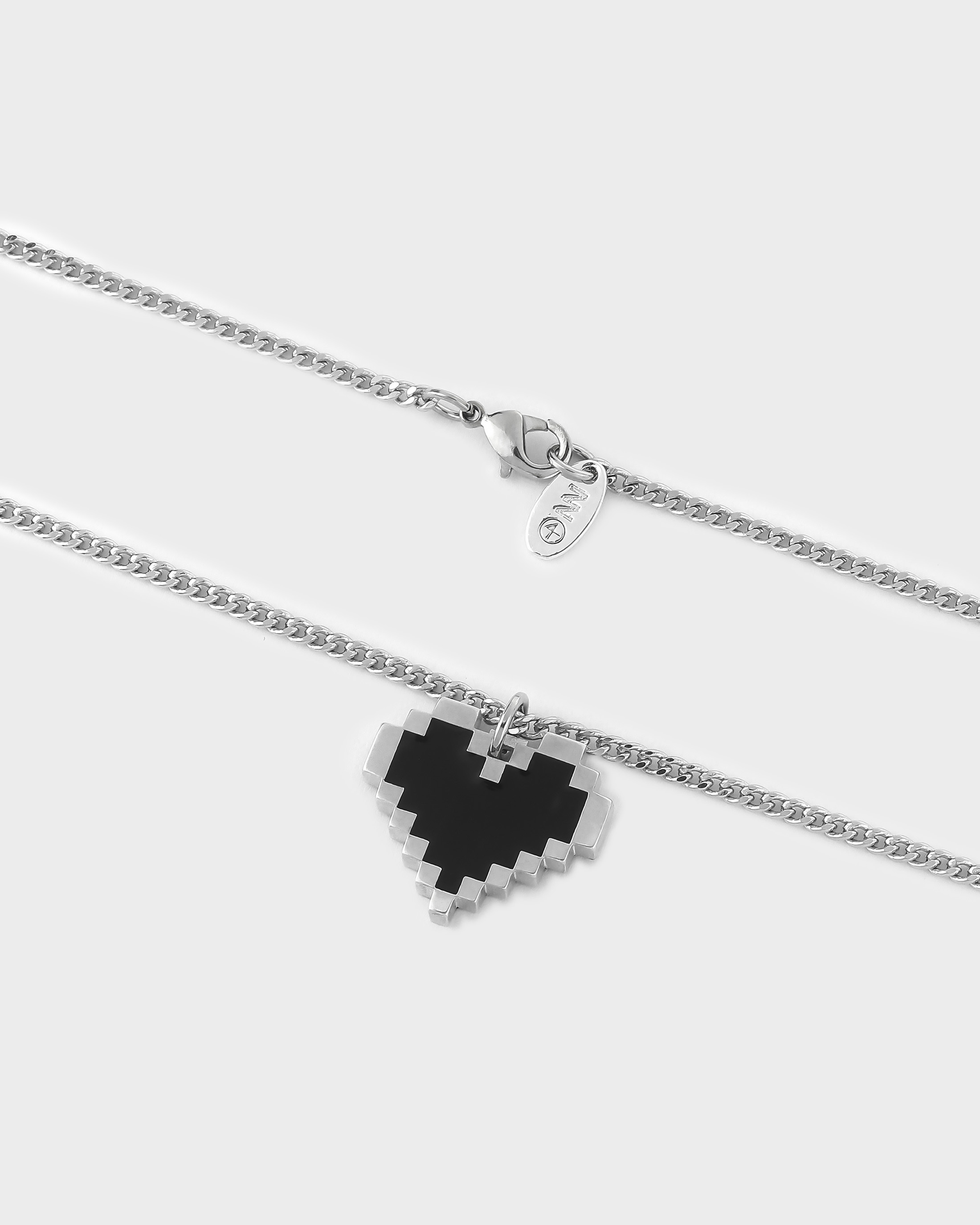 ピクセルラブネックレス [NONENON] PIXEL LOVE NEC SILVER925 ピクセルラブネックレス [NONENON] PIXEL LOVE NEC SILVER925