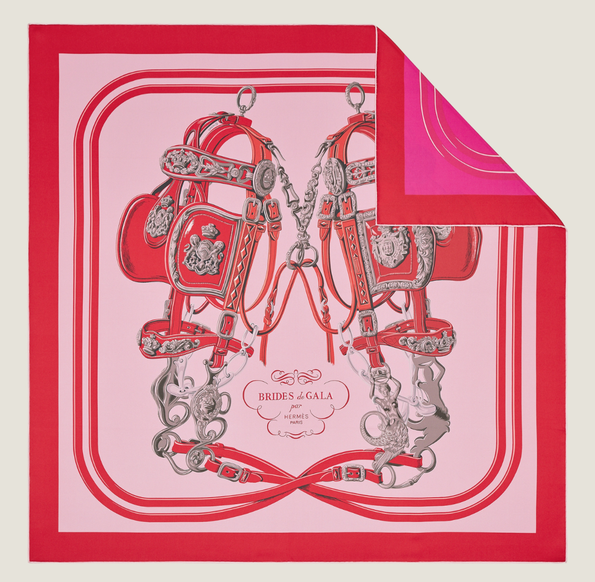 上質なお洒落に【HERMES】☆Brides de Gala forever scarf 90