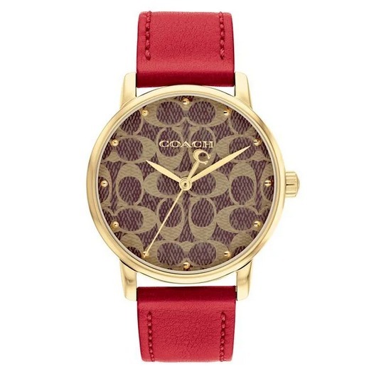 Coach コーチ レザー ブラウン シグネチャー 腕時計 36mm