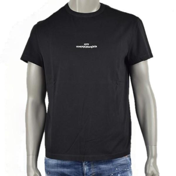 Maison Margiela LOGO EMBROIDERED T-SHIRT/反転 ロゴ Tシャツ