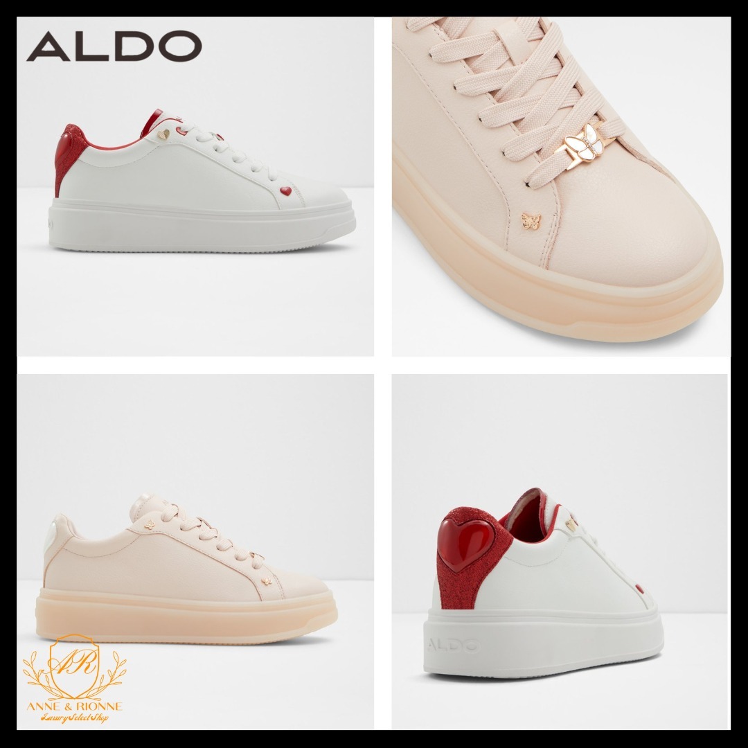 ALDO ロートップスニーカー ハート バタフライ 日本未上陸