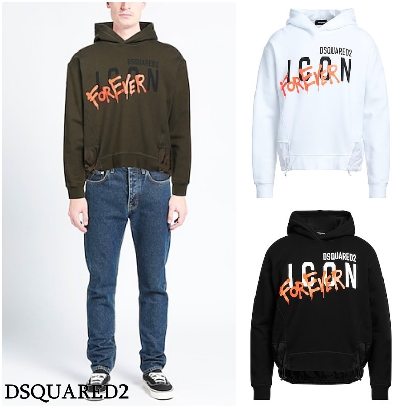 【DSQUARED2】ブランドロゴ スウェットパーカー ‐3色 *送料込