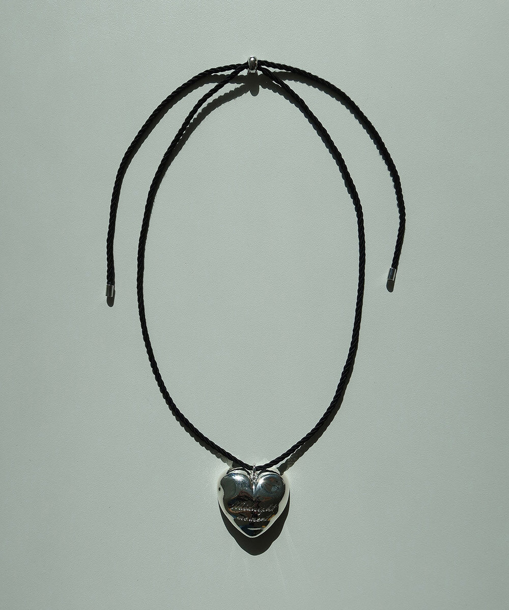 韓国人気【MIDNIGHT MOMENT】bumpy love string necklace(big) 韓国人気【MIDNIGHT MOMENT】bumpy love string necklace(big
