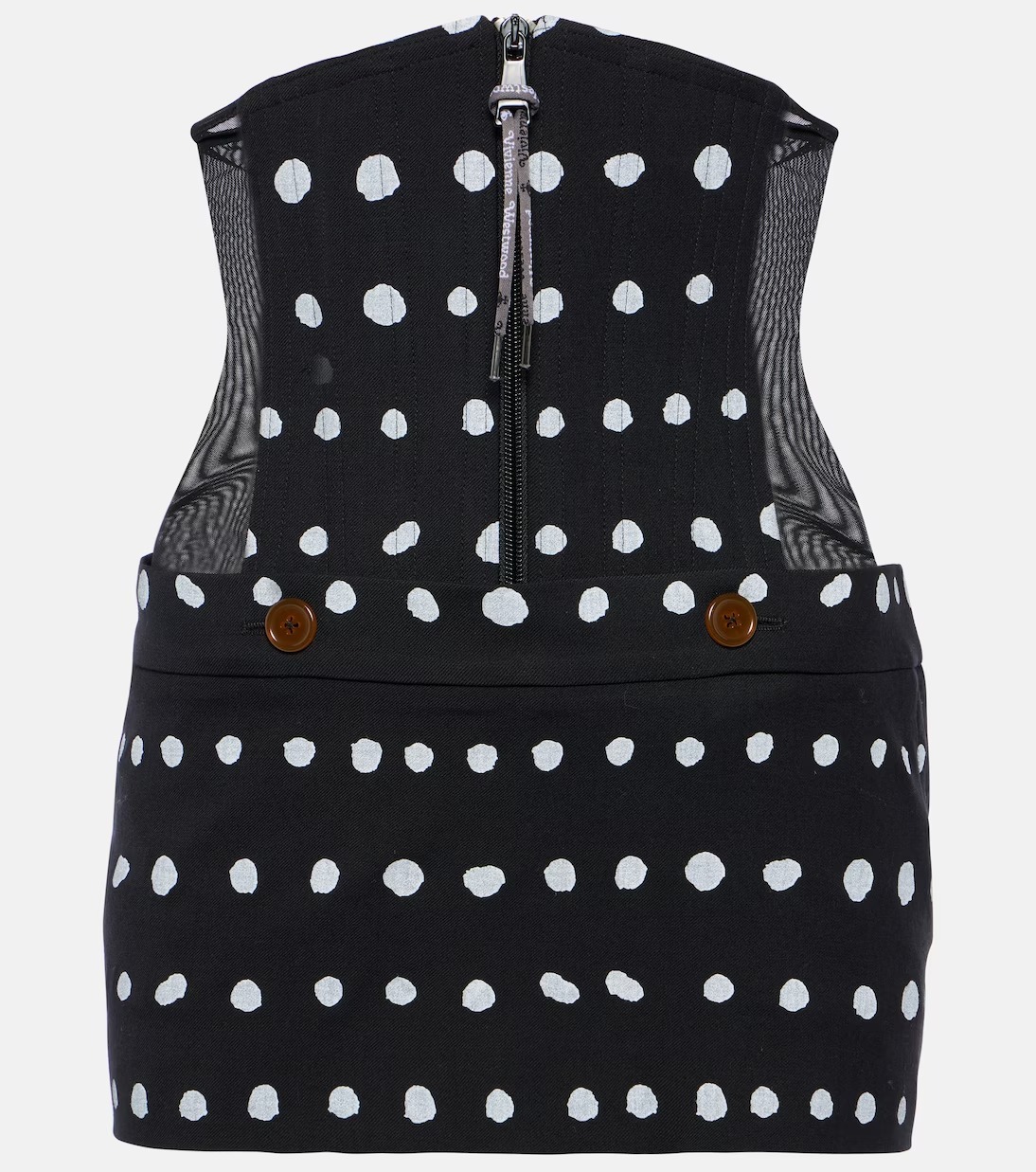VivienneWestwood☆関税込み☆ドットバージンウールミニスカート