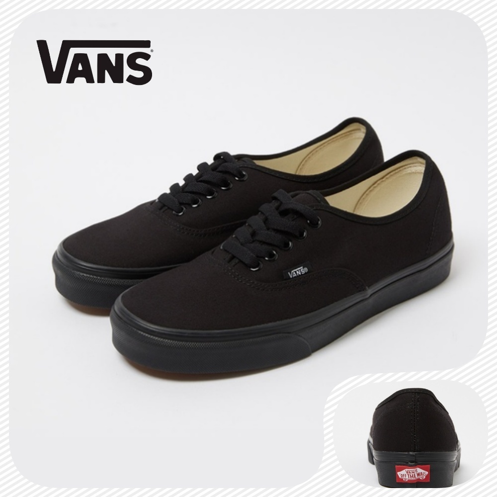 [VANS] AUTHENTIC ☆スニーカー (Black:Black) 男女兼用 人気