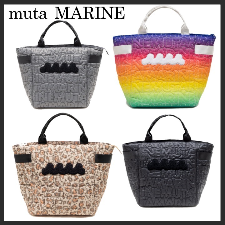◆muta MARINE ムータマリンゴルフ◆ロゴキルト トートバッグ 大