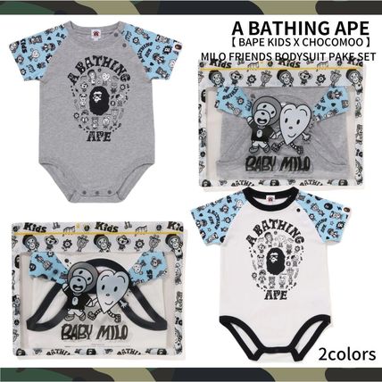 A BATHING APE Baby Girl Dresses & Rompers Street Style Baby Girl Dresses & Rompers