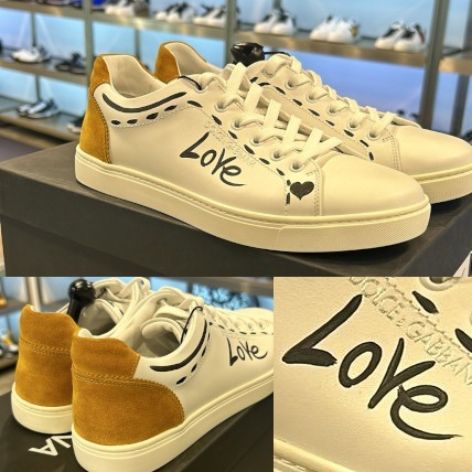 Dolce & Gabbana ステッチディティール LOVEロゴ スニーカー