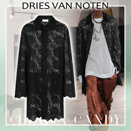 Dries Van Noten More Coats Nylon Street Style Plain Cotton Long Coats