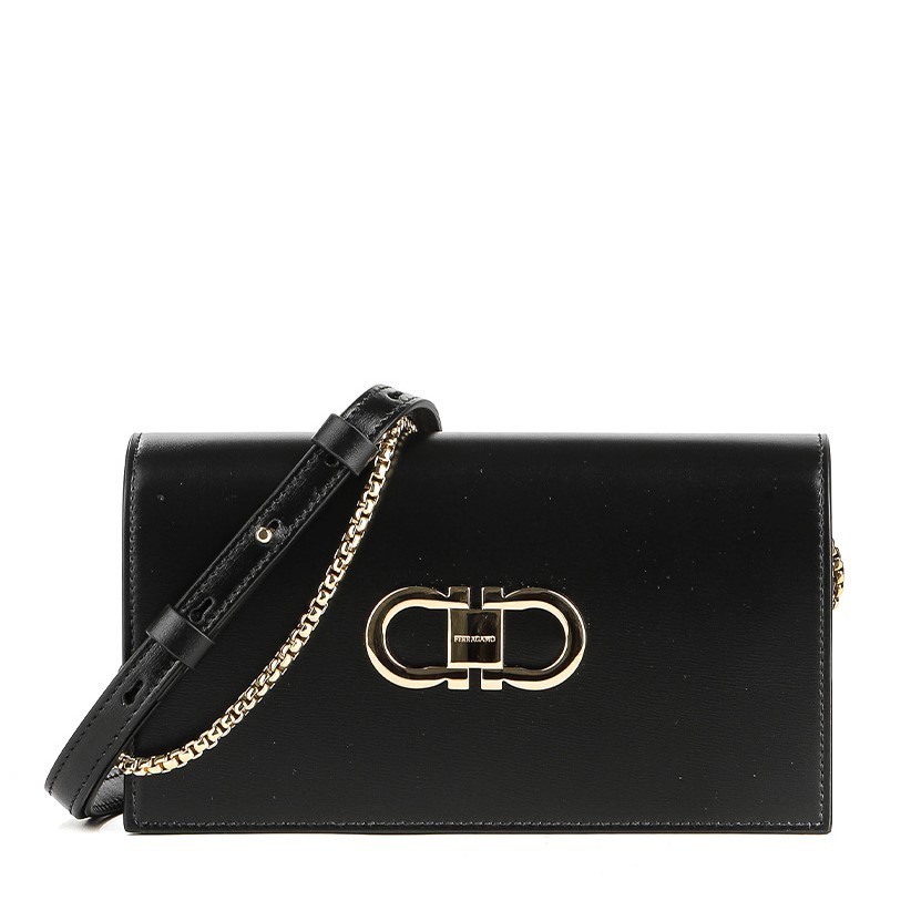 ショルダーバッグ・ポシェット SALVATORE FERRAGAMO DOUBLE GANCINI MINI BAG