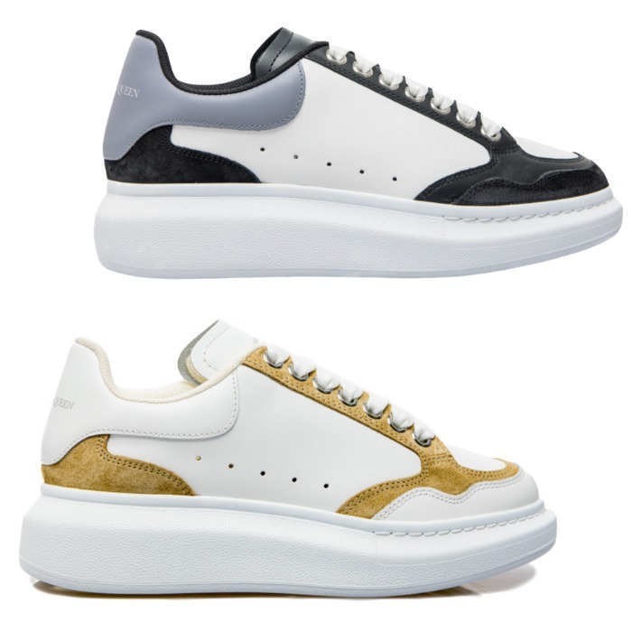 【Alexander McQueen】オーバーサイズ スニーカー カーフレザー