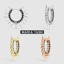 国内発| MARIA TASH  Mohawk Black&White Diamond Hoop 9.5mm