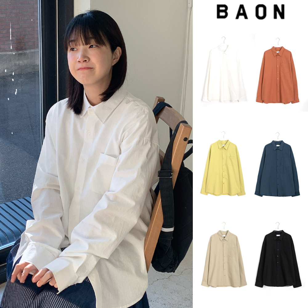 【BAON】[unisex] Mitoi Washing Pocket Over Shirt