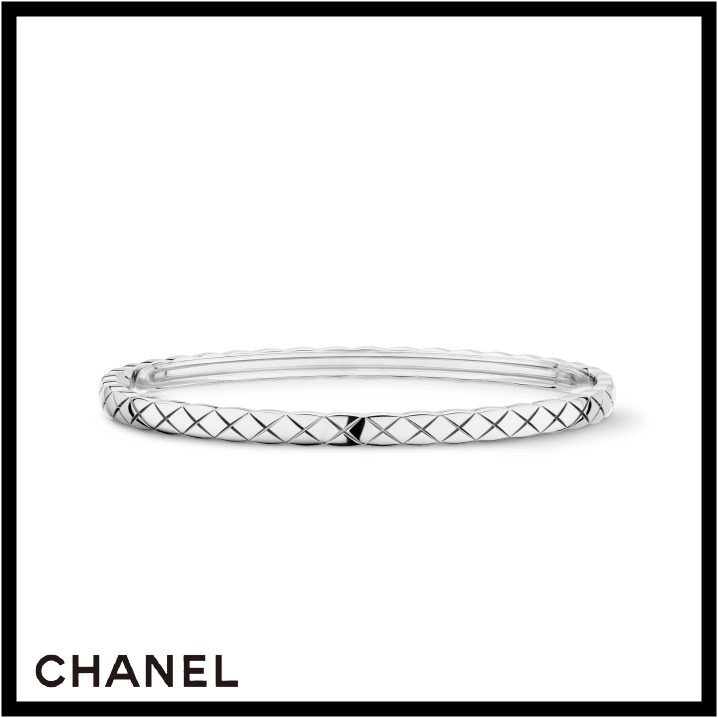 CHANEL ココ クラッシュ ブレスレット ホワイトゴールド