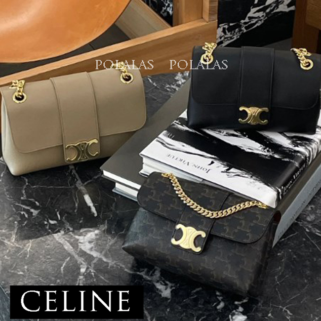 国内発送【CELINE】ミディアム ヴィクトワール バッグ カーフ
