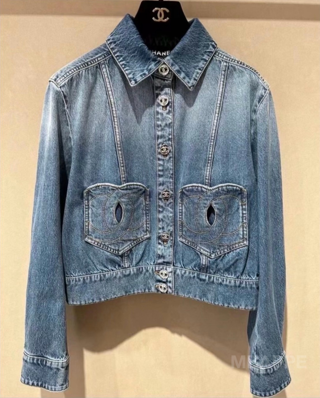 《24P》カジュアル♪【CHANEL】シャネル デニム ジャケット