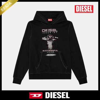 ブラック（黒）系 DIESEL(ディーゼル) パーカー・フーディ
