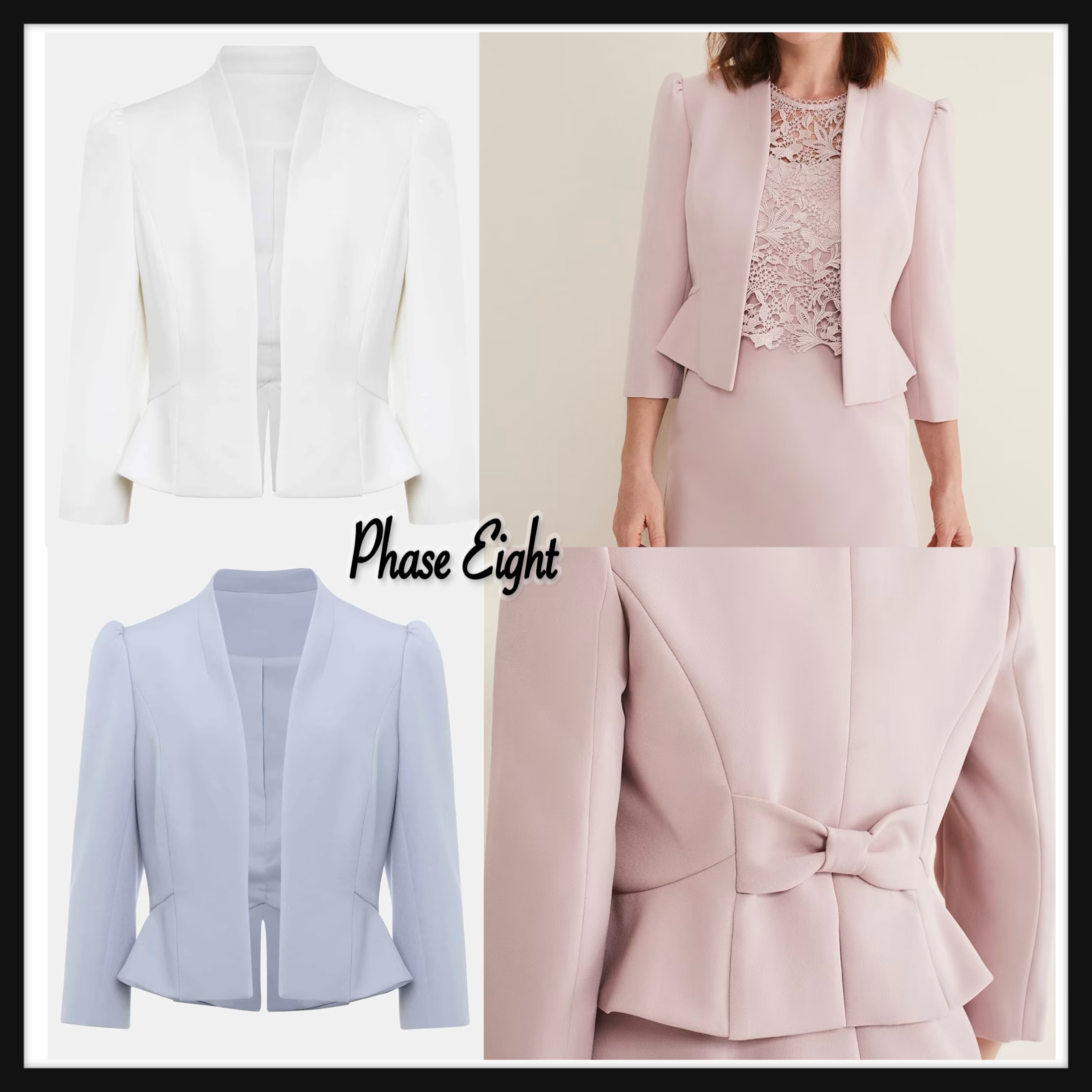 【Phase Eight】UK発 Isabella バック リボン ジャケット ボレロ